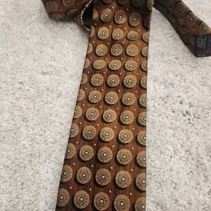 Gianfranco Ferré Brown and Gray Patterned Tie